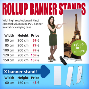 Rollup banner stands