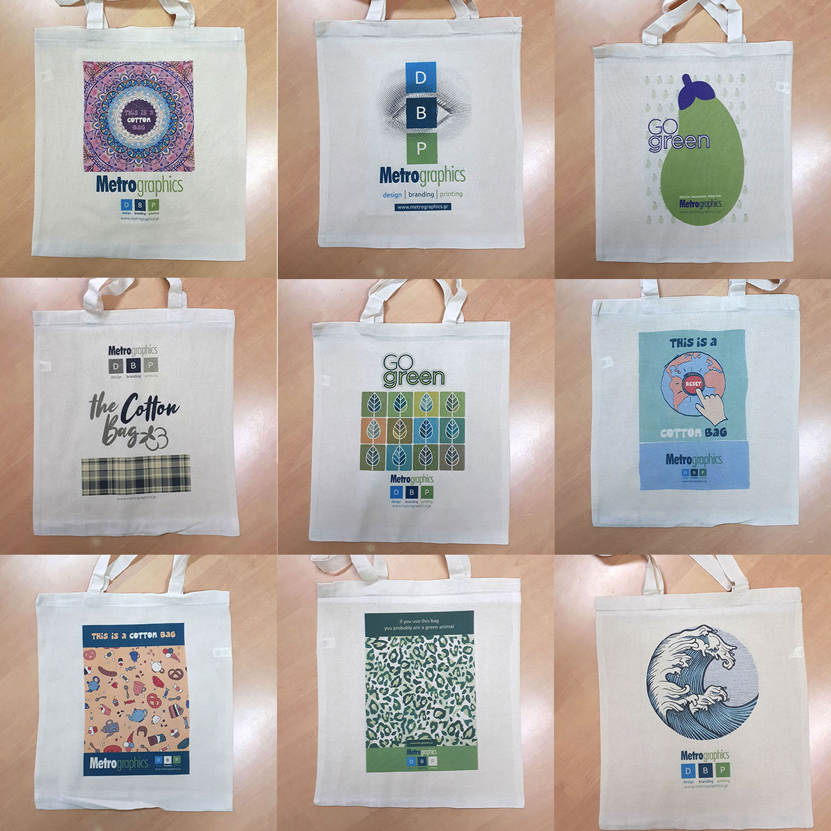 "Green" bags for those who pass by our offices these days